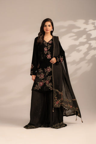 1 Piece Khadi Net Embroidered (FH0013)