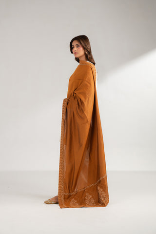 1 Piece Cotton Silk Embroidered Shawls (FH0014)