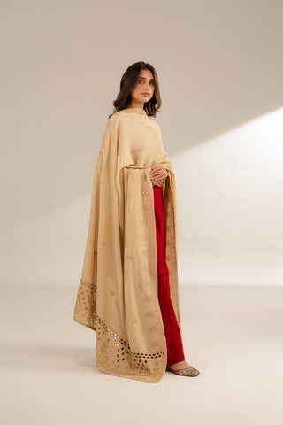 1 Piece Resham Cotton Embroidered Shawls (FH0015)