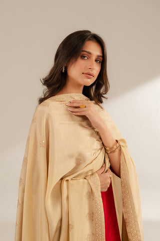 1 Piece Resham Cotton Embroidered Shawls (FH0015)