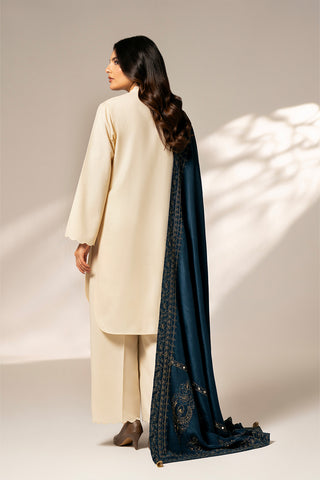 1 Piece Resham Cotton Embroidered Shawls (FH0017)