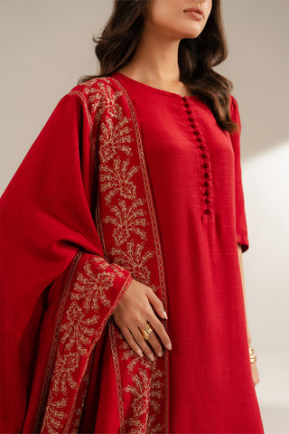 1 Piece Resham Cotton Embroidered Shawls (FH0018)