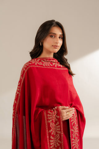 1 Piece Resham Cotton Embroidered Shawls (FH0018)