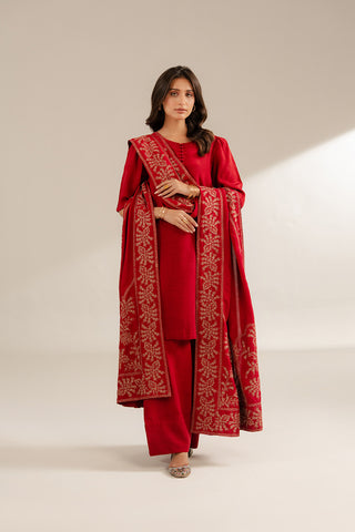 1 Piece Resham Cotton Embroidered Shawls (FH0018)