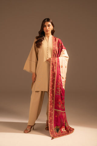 1 Piece Raw Silk Embroidered (FH0020)