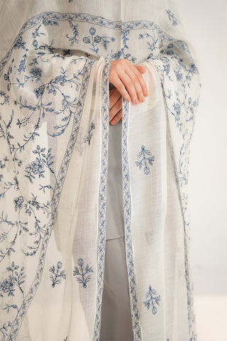 1 Piece Khaddi Net Embroidered Shawl (FH0025)