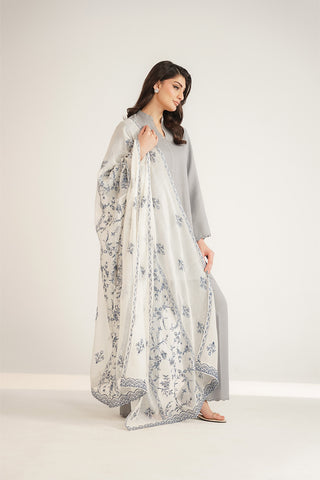 1 Piece Khaddi Net Embroidered Shawl (FH0025)