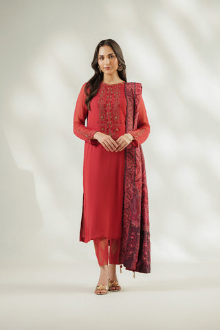 1 Piece Printed Raw Silk Printed Shawl (FH0038)