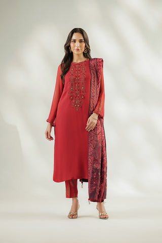 1 Piece Printed Raw Silk Printed Shawl (FH0038)