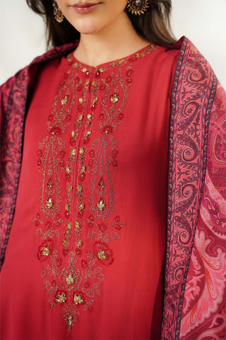 1 Piece Printed Raw Silk Printed Shawl (FH0038)
