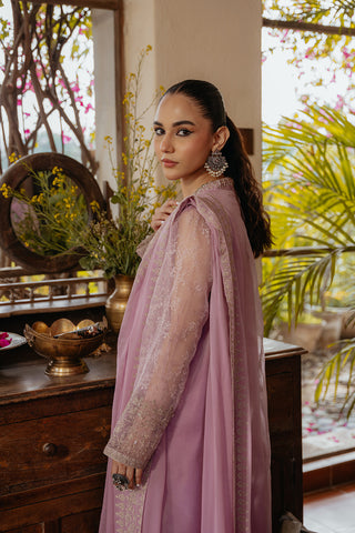 3 Piece Organza Embroidered Suit (FL0003)