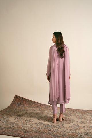 3 Piece  Chiffon Embroidered Suit (FL0017)