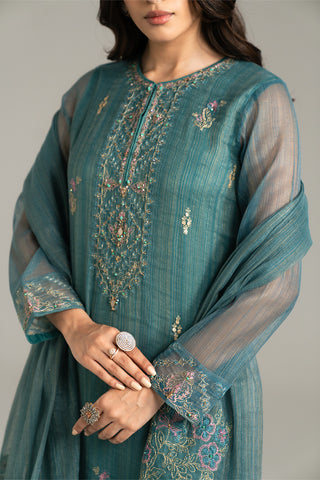 3 Piece Net Embroidered (FL0020)