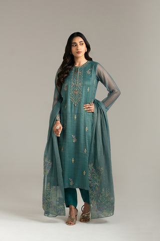 3 Piece Net Embroidered (FL0020)