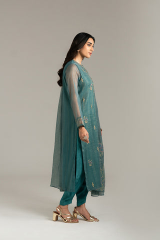 3 Piece Net Embroidered (FL0020)