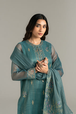 3 Piece Net Embroidered (FL0020)