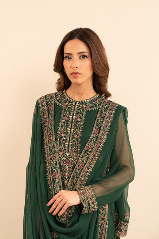 3 Piece Chiffon Embroidered (FL0025)