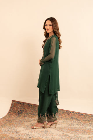 3 Piece Chiffon Embroidered (FL0025)