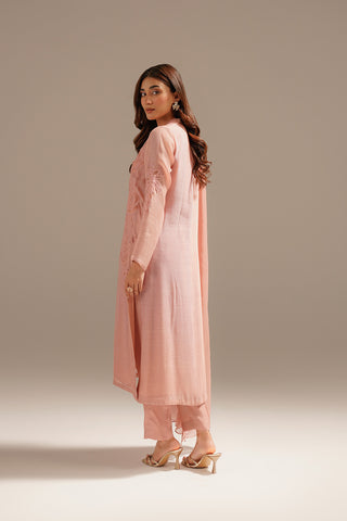 3 Piece Khadi Net Embroidered (FL0057)