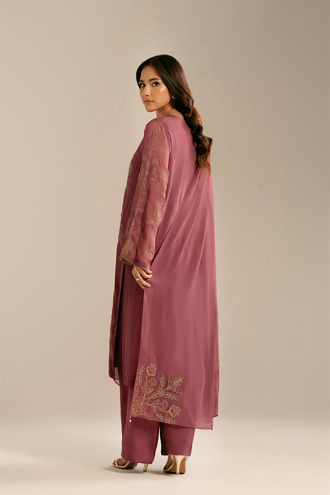 3 Piece Chiffon Embroidered (FL0060)