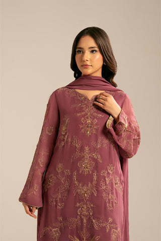 3 Piece Chiffon Embroidered (FL0060)