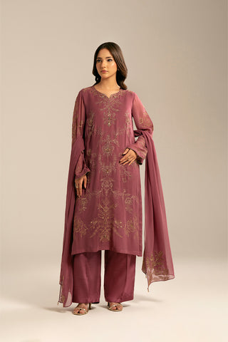 3 Piece Chiffon Embroidered (FL0060)
