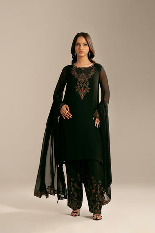 3 Piece Chiffon Embroidered (FL0061)