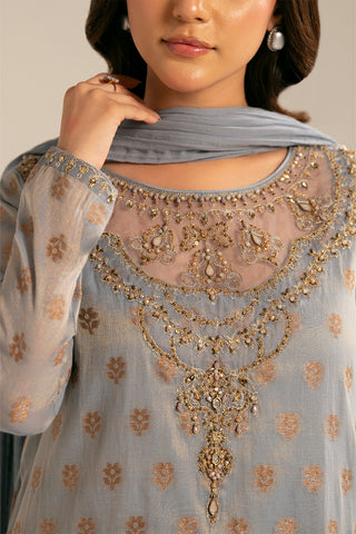 3 Piece Masoori Jacquard Embroidered (FL0062)