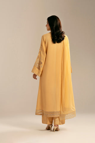 3 Piece Raw Silk Embroidered (FL0064)