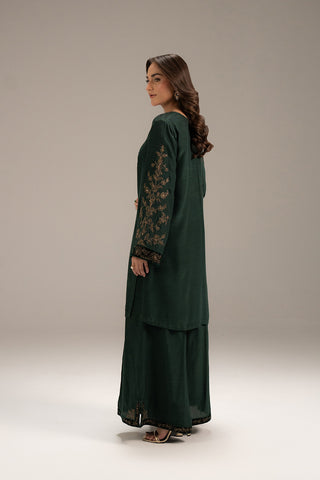 2 Piece Raw Silk Embroidered (FL0071)