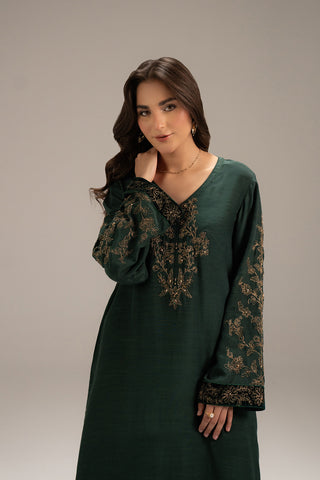 2 Piece Raw Silk Embroidered (FL0071)