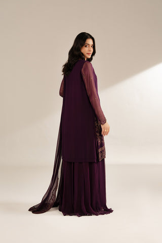 3 Piece Chiffon Embroidered (FL0072)
