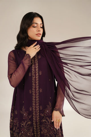 3 Piece Chiffon Embroidered (FL0072)