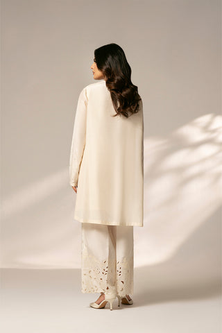 2 Piece Raw Silk Embroidered Suit (FL0074)