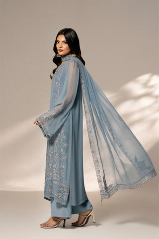 3 Piece Chiffon Embroidered (FL0087)