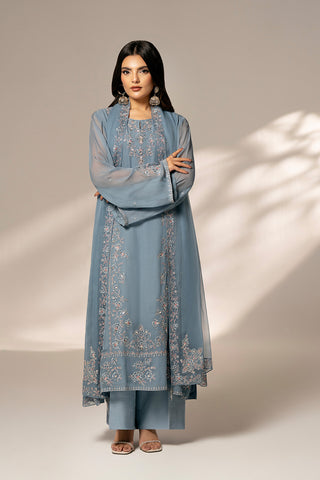 3 Piece Chiffon Embroidered (FL0087)