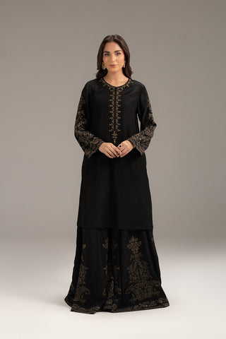 2 Piece Raw Silk Embroidered (FL0088)