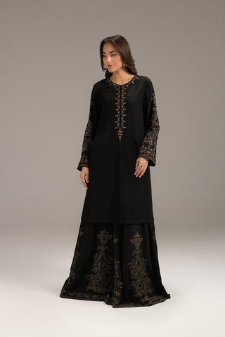 2 Piece Raw Silk Embroidered (FL0088)