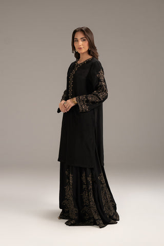 2 Piece Raw Silk Embroidered (FL0088)