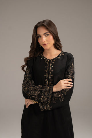 2 Piece Raw Silk Embroidered (FL0088)