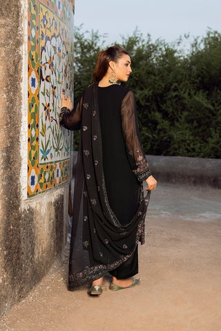 3 Piece Chiffon Embroidered (FL0092)