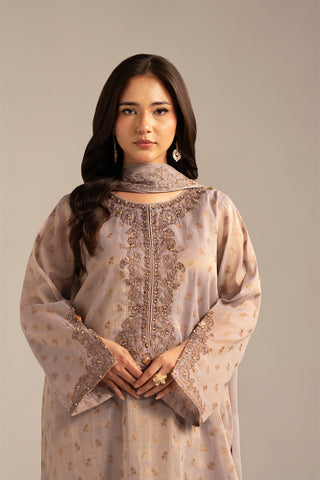 3 Piece Masoori Jacquard Embroidered (FL0098)