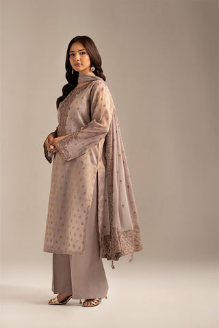 3 Piece Masoori Jacquard Embroidered (FL0098)