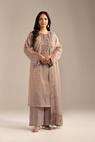 3 Piece Masoori Jacquard Embroidered (FL0098)
