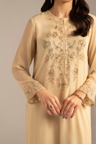 1 Piece Chiffon Embroidered (FL0099)