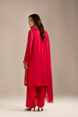 3 Piece Chiffon Embroidered (FL0100)