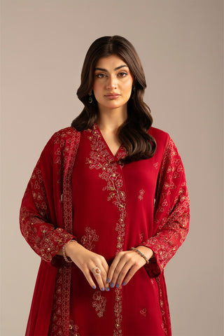 3 Piece Chiffon Embroidered (FL0101)