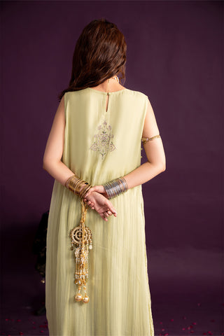 1 Piece Chiffon Embroidered Suit (FL0106)