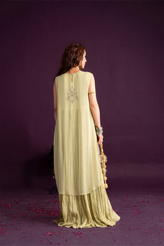 1 Piece Chiffon Embroidered Suit (FL0106)