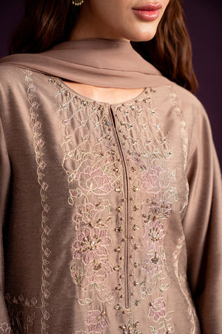 3 Piece Cotton Silk Embroidered (FL0107)